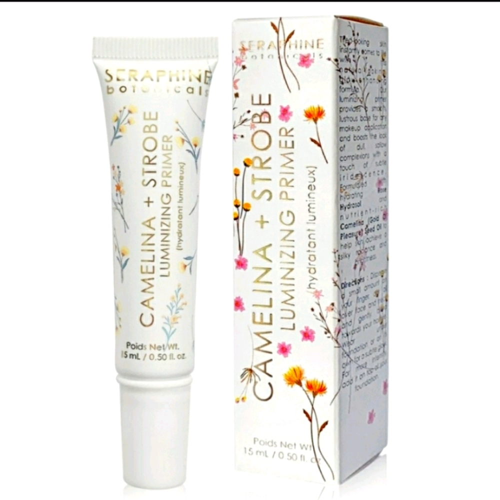 NIB Camelina + Strobe Luminizing Primer Peach Glow